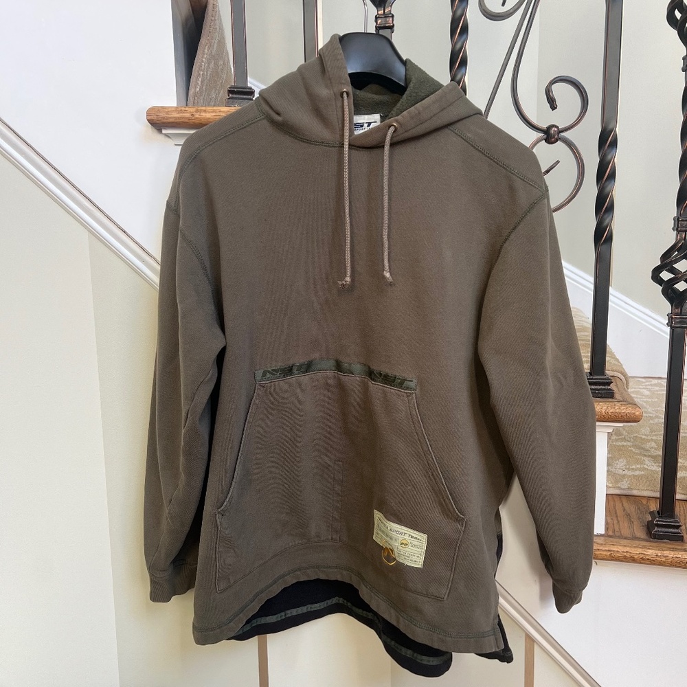 Nautica Sport Tech Y2K Pullover Hoodie Size M Vintage Streetwear Vibes Skater